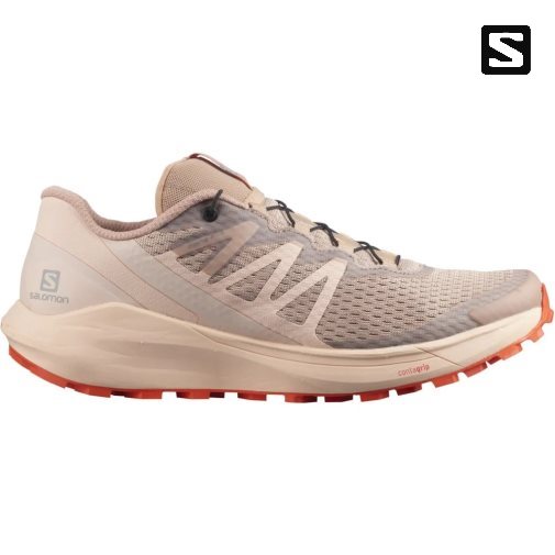 Tenis Para Trail Running Salomon Sense Ride 4 Mujer Coral | MX ZLWS483